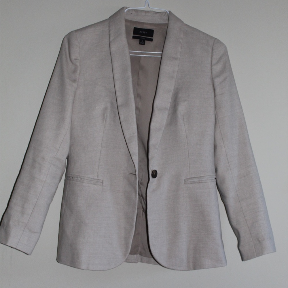 J. Crew linen blazer - light beige size 4 - runs a little big